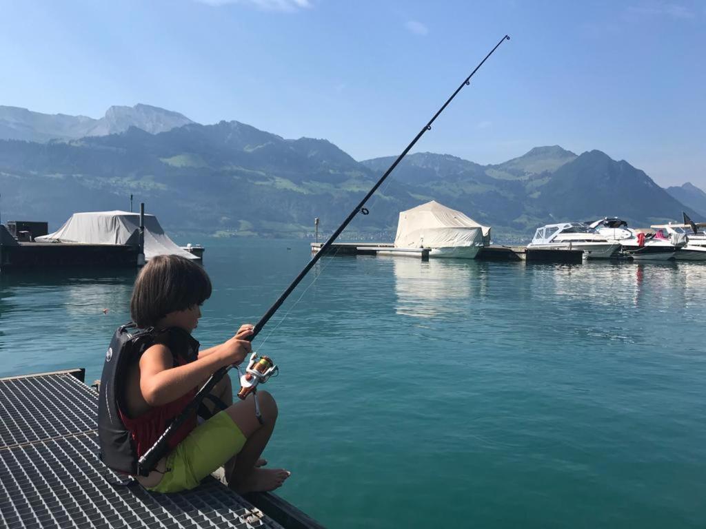 Ferienwohnungen Mit 4 Betten In Gersau Direkt Am Vierwaldstaettersee ภายนอก รูปภาพ