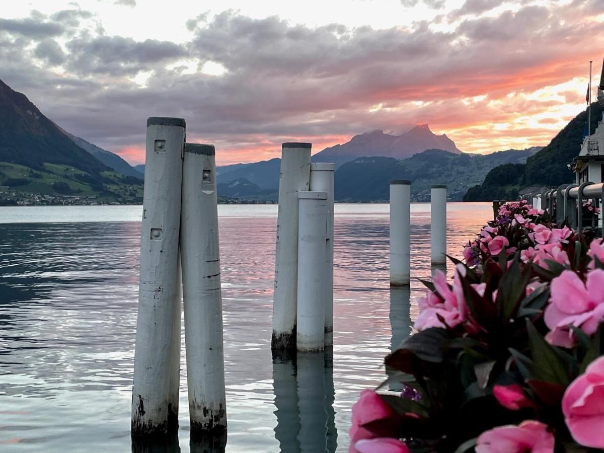 Ferienwohnungen Mit 4 Betten In Gersau Direkt Am Vierwaldstaettersee ภายนอก รูปภาพ